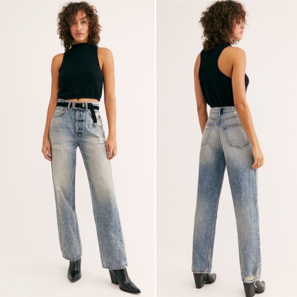 Boyish High Rise Straight Leg The Ziggy Jeans NEW